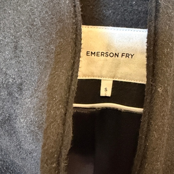 Emerson Fry wool cashmere black layering Jacket small classic quiet luxury - Picture 6 of 10